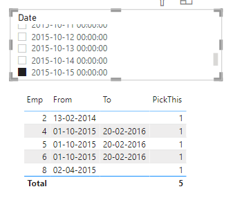 PowerBI:按間隔過濾
