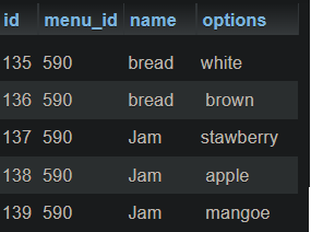 基于sql中欄位1的單個值獲取多行資料欄位2