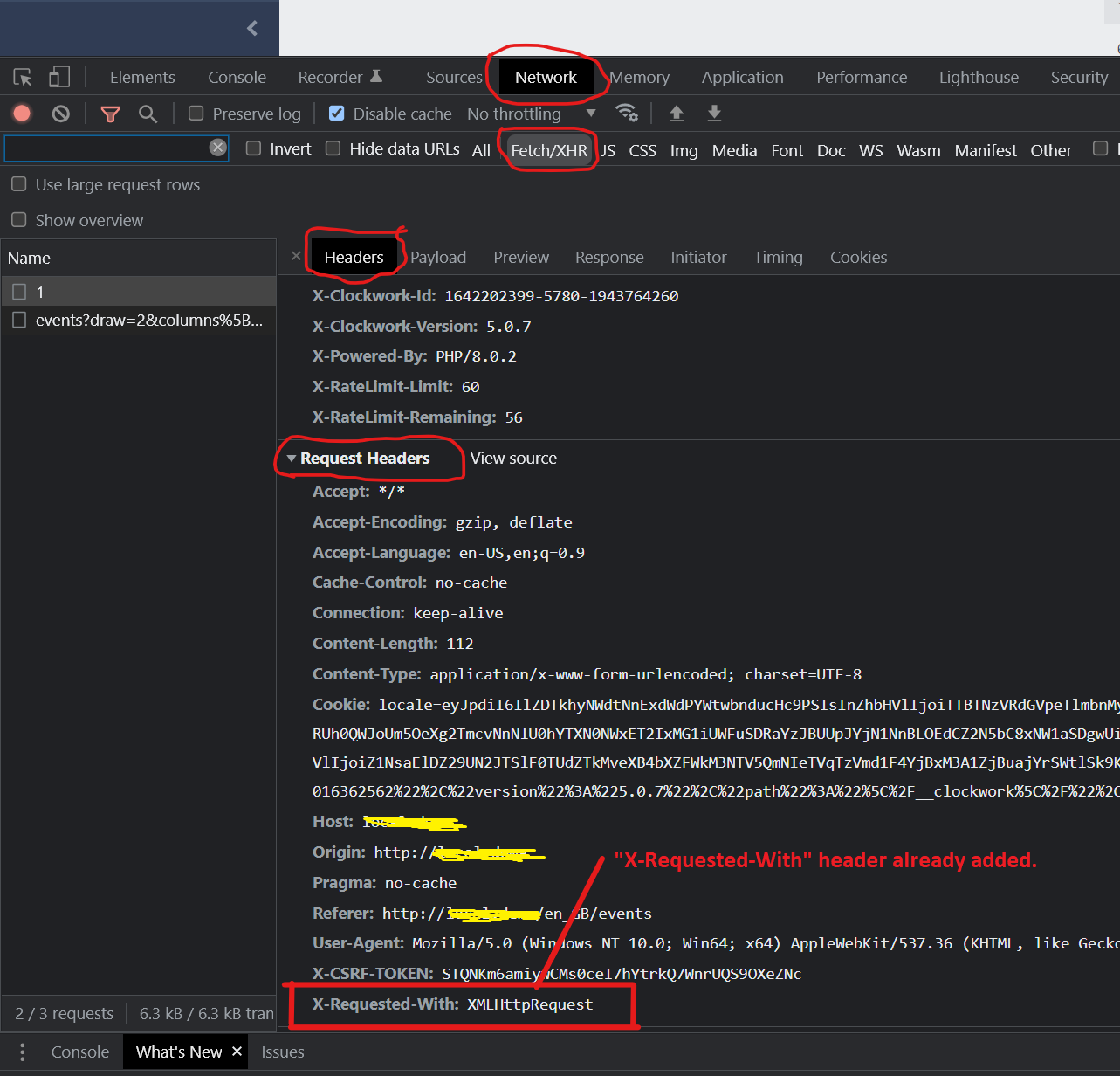 $request->ajax 在插入時為假