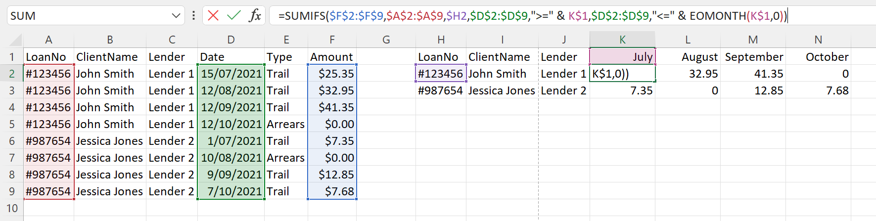 具有多個引數的 VLOOKUP？