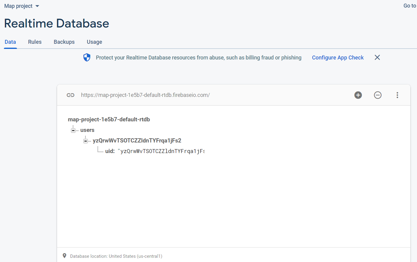 Firebase 實時資料庫,設定資料鍵(不包括值)