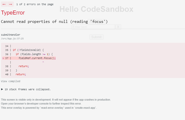 React 動態表單輸入 useRef typeError