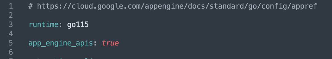 app_engine_apis: true 沒有出現在部署版本的配置中