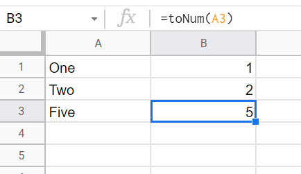 在 Google 表格中將單詞轉換為數字