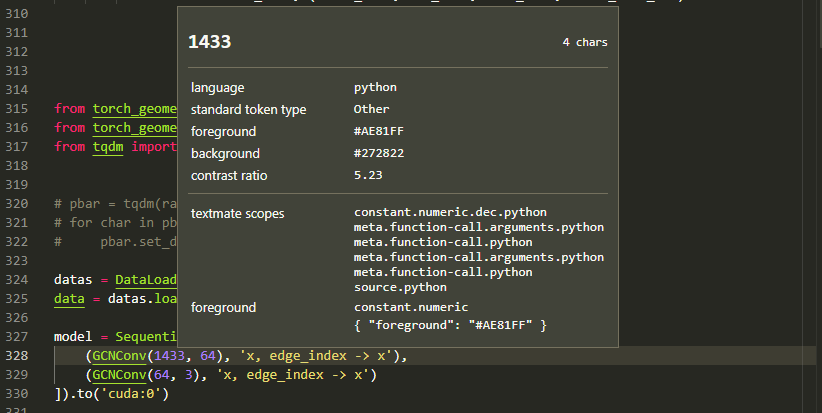 vscode中如何改變數字的顏色？