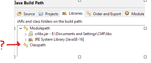 Eclipse IDE for Java Developers 2021-06 找不到 jar 的類路徑