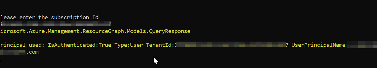 操作回傳無效狀態代碼“BadRequest”-Microsoft.Azure.Management.ResourceGraph