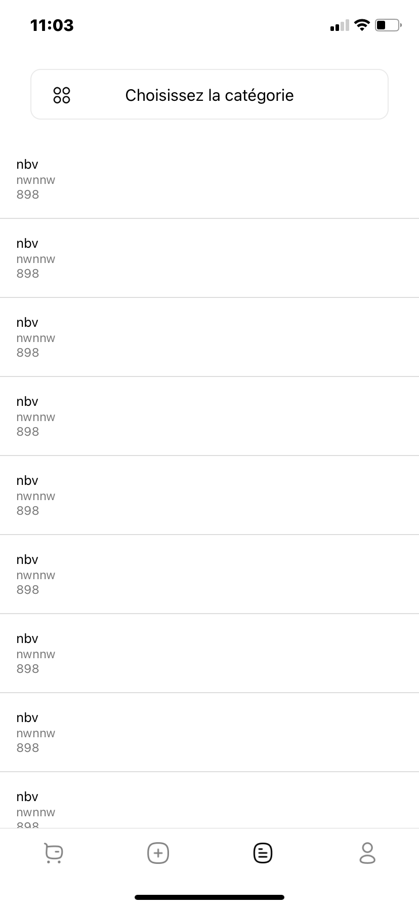 React native flatlist 僅從 firestore 回傳一項