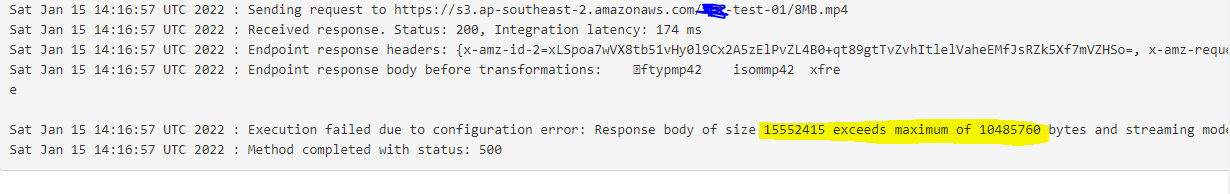 為什么 AWS API Gateway 回應大小遠大于 S3 物件的大小
