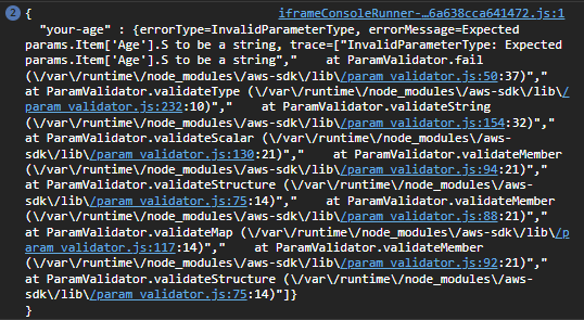 從瀏覽器 (CodePen) 向 DynamoDB 添加資料失敗