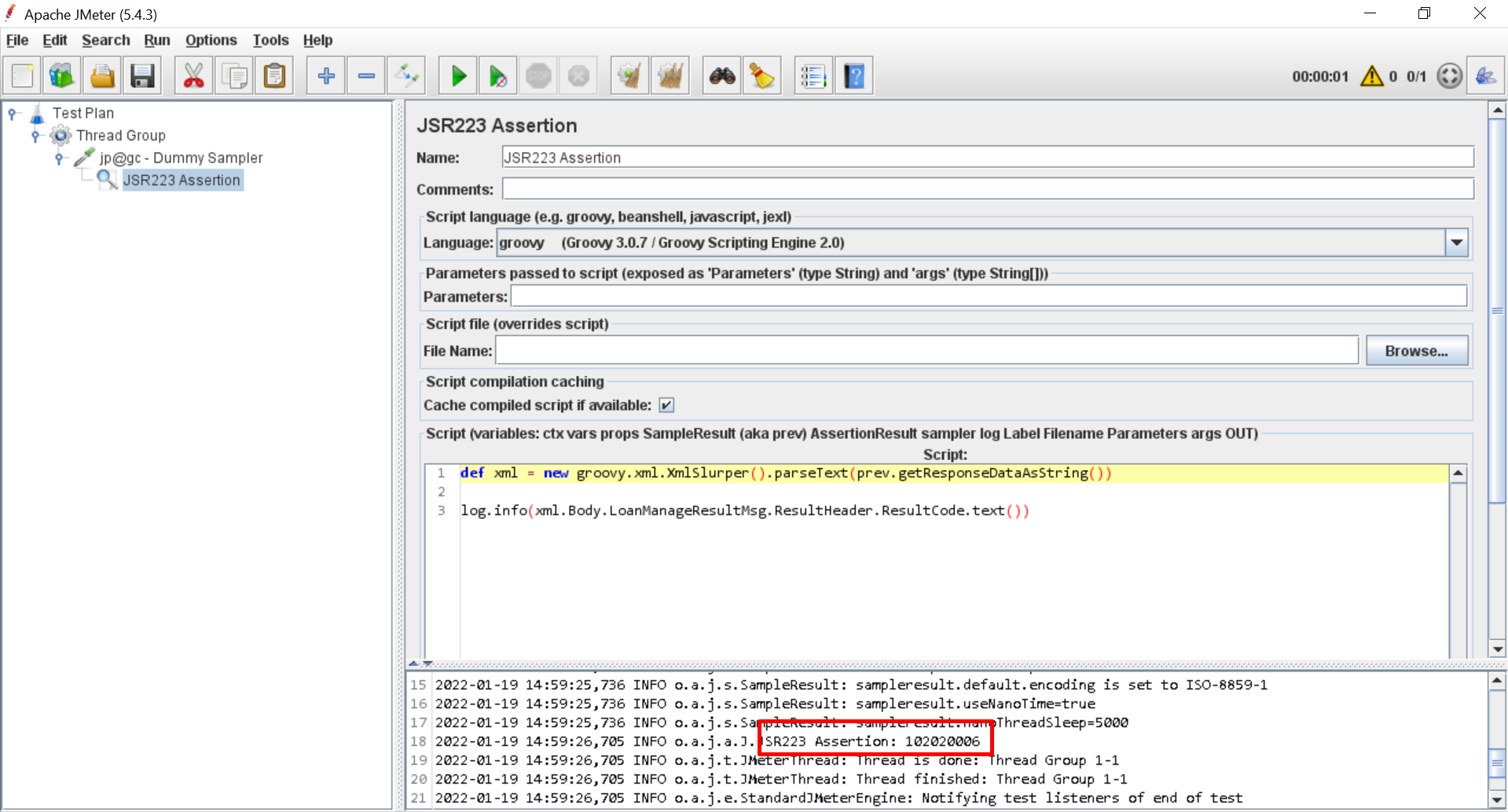 如何將 xml slurper 與 jmeter jsr223 斷言一起使用