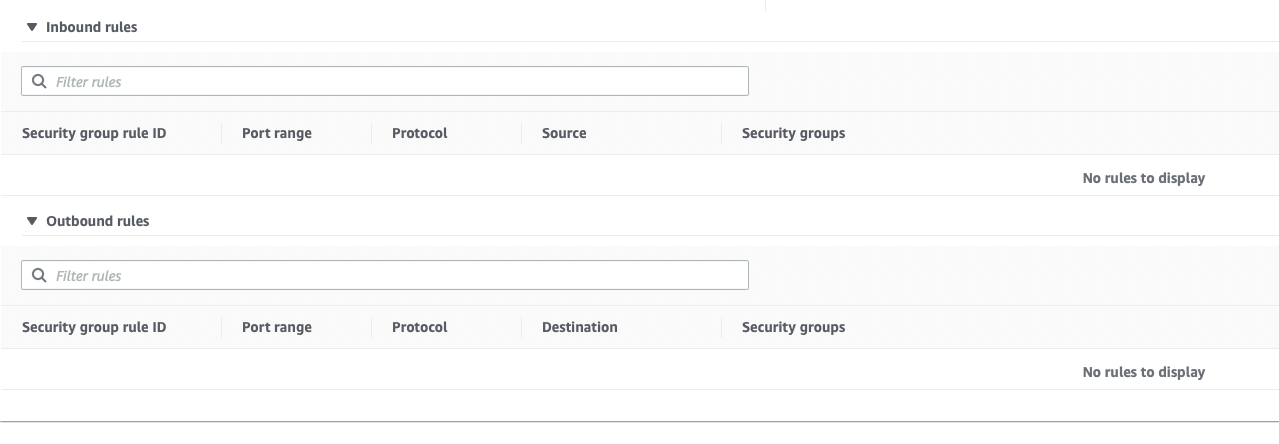 Terraform 創建的安全組沒有規則