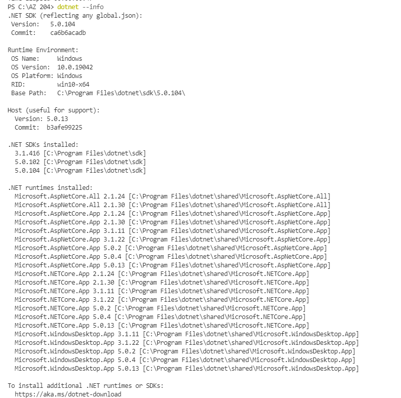 在 Visual Studio Code 上運行 .NET Core Azure 函式時出現問題。未定義或匯入預定義型別“System.Object”