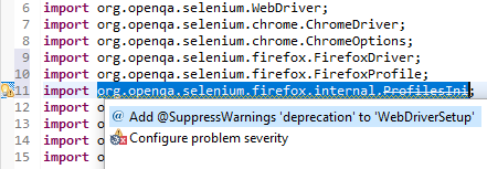 如何修復棄用警告,Firefox ProfilesIni 已在 java 中棄用