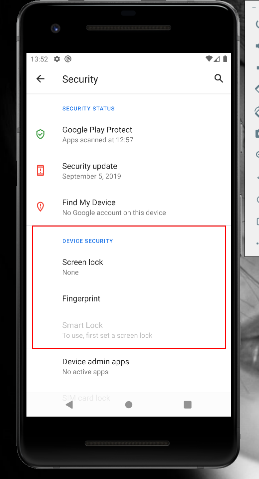 以編程方式打開 Android 憑據設定
