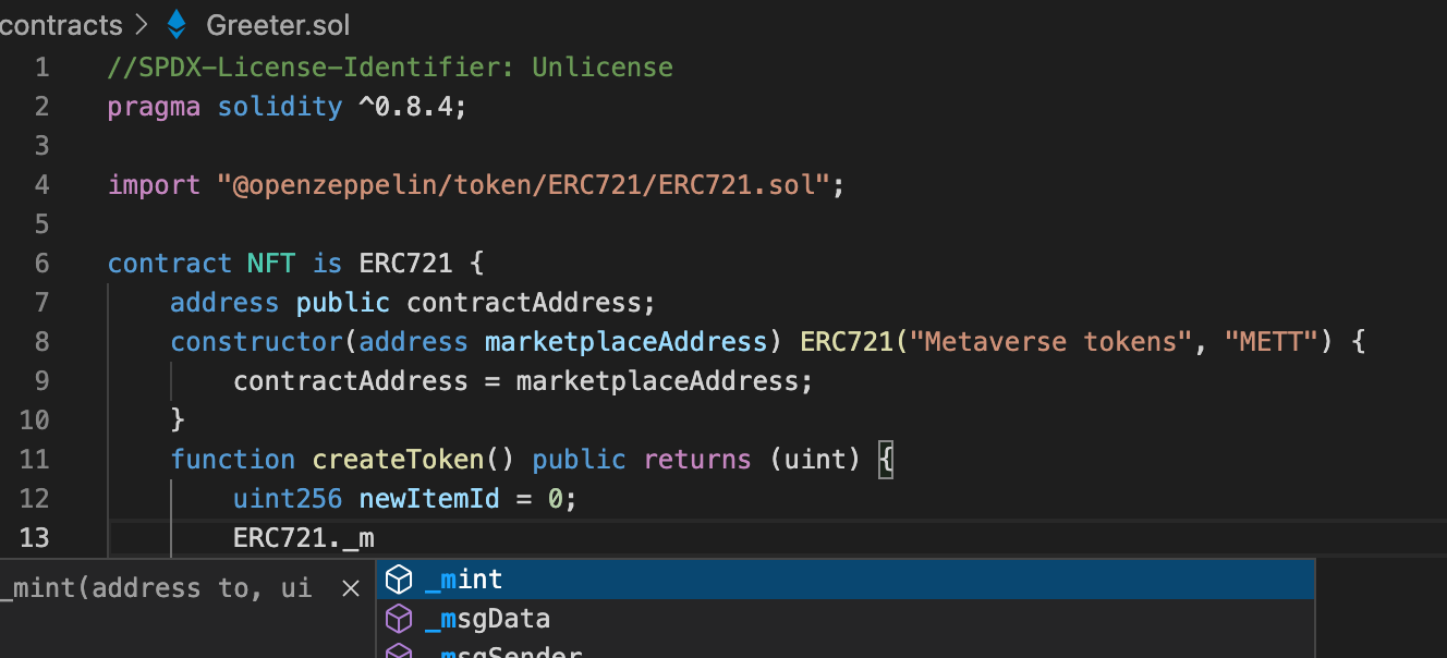 為什么 Solidity Vscode Intellisense 僅在我明確指定 Open Zeppelin 合約時才有效
