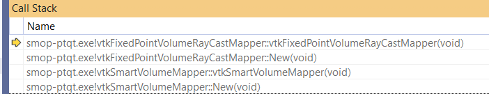 使用 vtkSmartVolumeMapper::New() 時應用程式崩潰