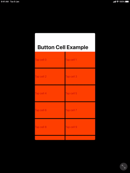 顯示不帶 UIButton 或 UINavigationButton 的 UIMenu
