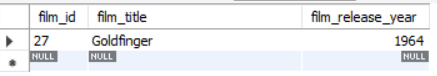 MySQL 表中的默認 NULL 條目