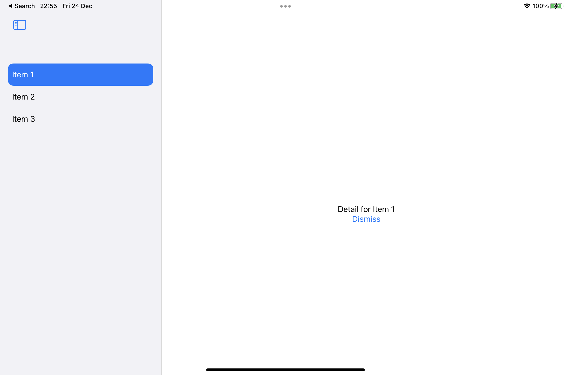 如何在 iPad/拆分視圖布局上關閉 SwiftUI 中的詳細視圖？