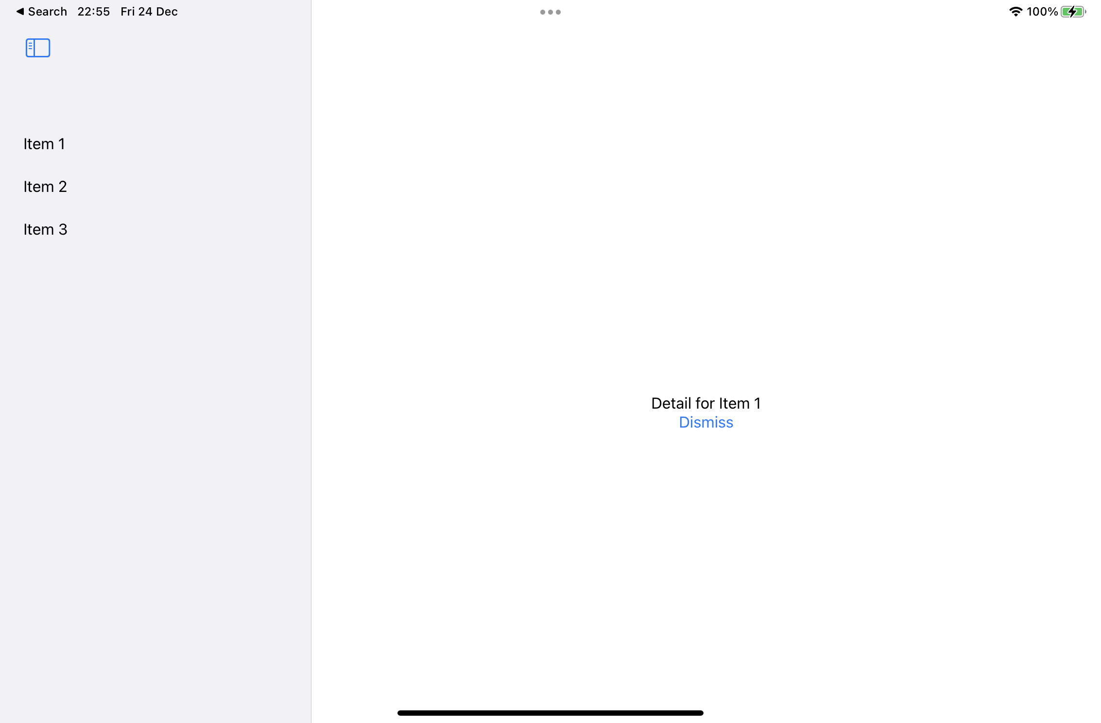 如何在 iPad/拆分視圖布局上關閉 SwiftUI 中的詳細視圖？