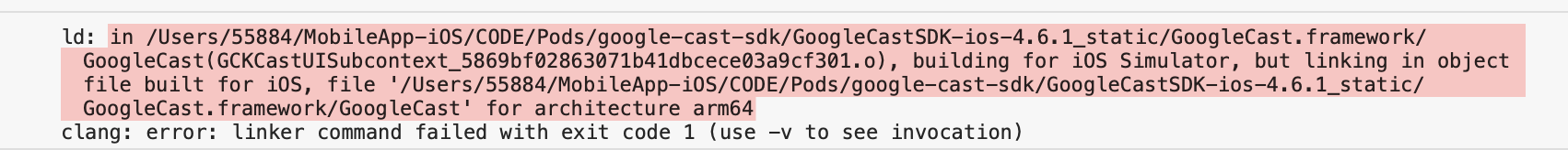 Google cast SDK 在 Apple M1 Pro 芯片組中不起作用