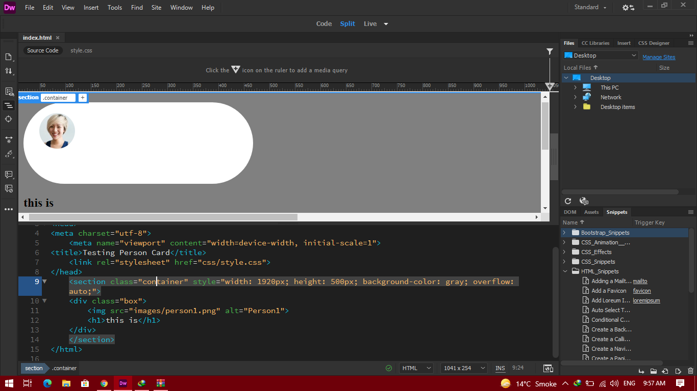 html/css 文本未出現在 div 中