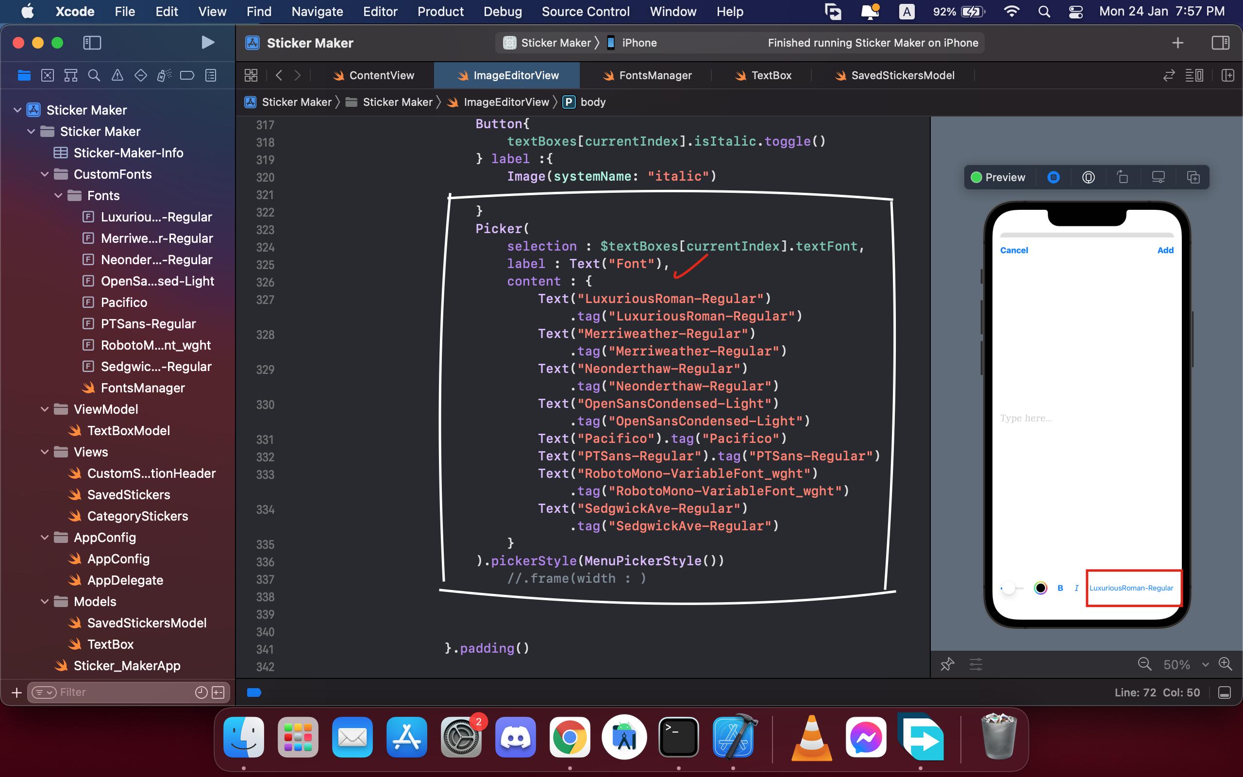 選擇器標簽更改為所選值 SwiftUI