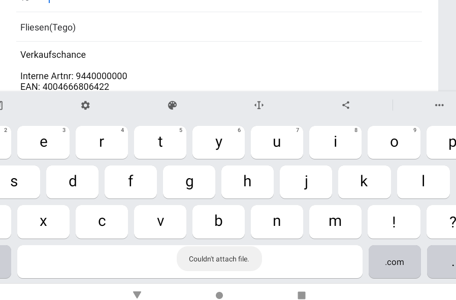 Android Kotlin PDFtron：如何將 pdf 從內部存盤附加到電子郵件。為什么我的錯誤“無法附加檔案”。發生了什么？