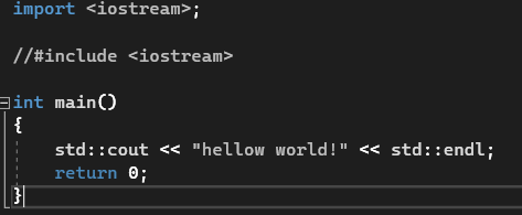 使用模塊宣告而不是標題時，名稱空間突出顯示在 Visual Studio 中不起作用