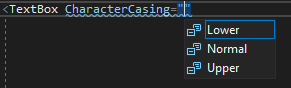WPF 依賴屬性 xaml 添加建議/選項串列