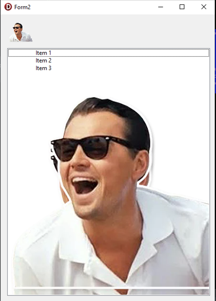 如何將影像從 TImage 繪制到 TListbox?