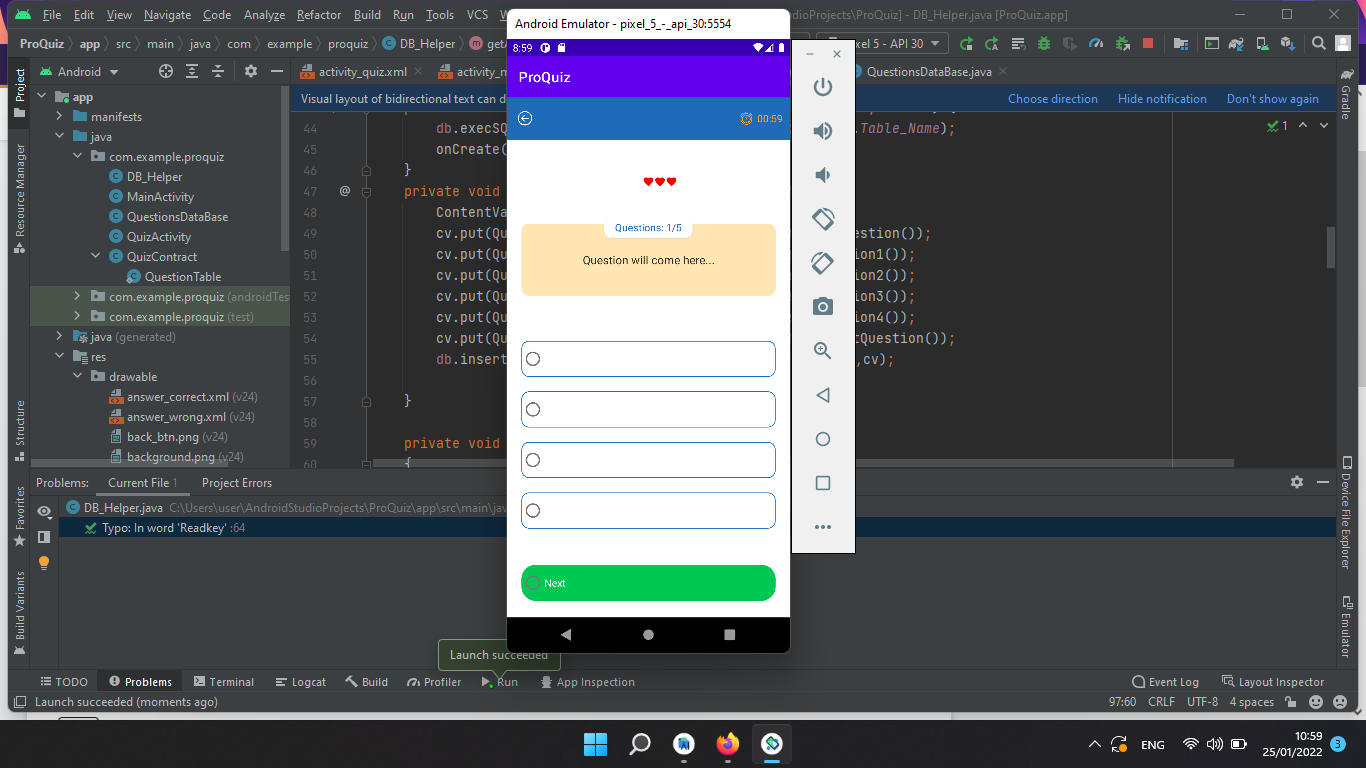 無法從 AS 中的 SQLite 資料庫中獲取資料