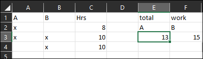 Excel:求和公式