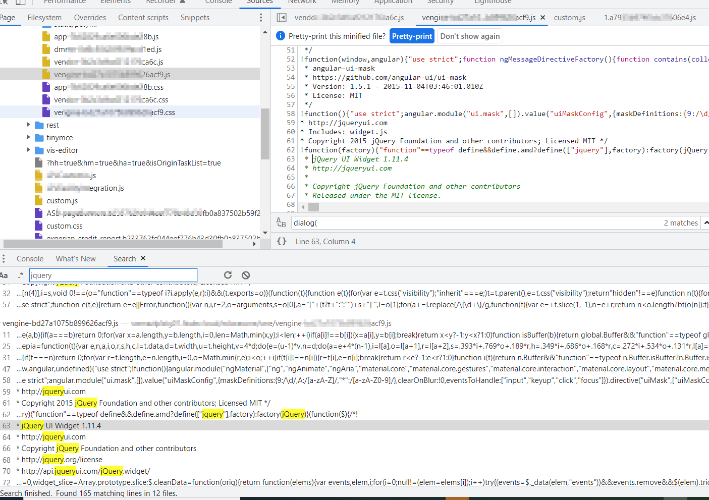 空的彈出框隨機出現，似乎來自 jQuery UI 對話框