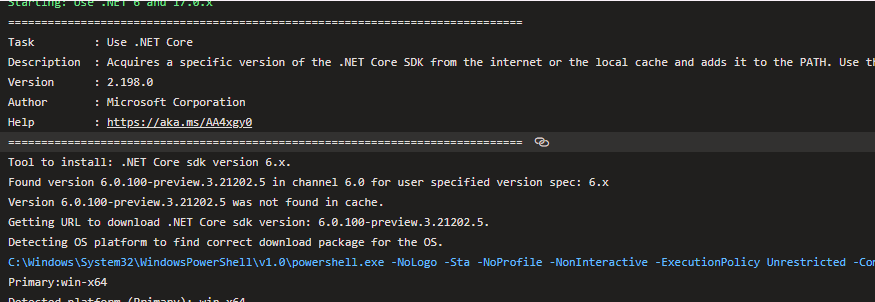 UseDotNet@2 任務無法提取 .net 6 SDK - Azure 管道