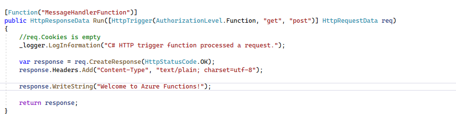 為什么 Azure Function v4（隔離行程）HttpRequestData.Cookies 為空？