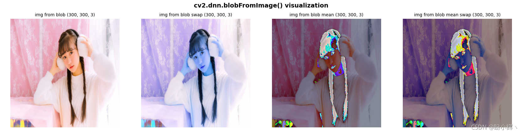 cv2.dnn.blobFromImage() 函式用法