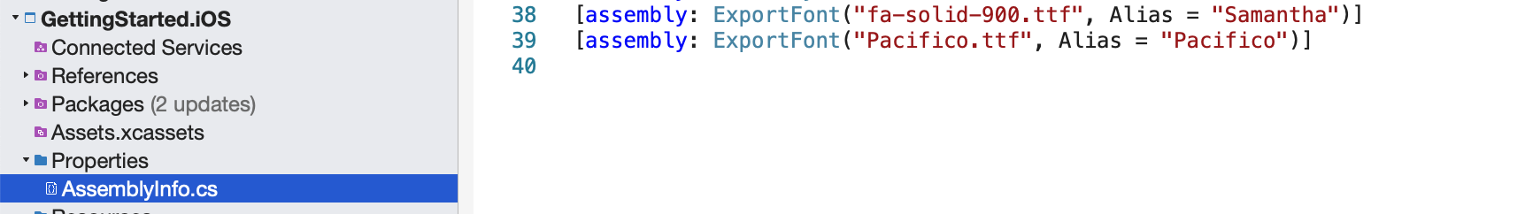 Fontawsome PRO 6 Xamarin 形式