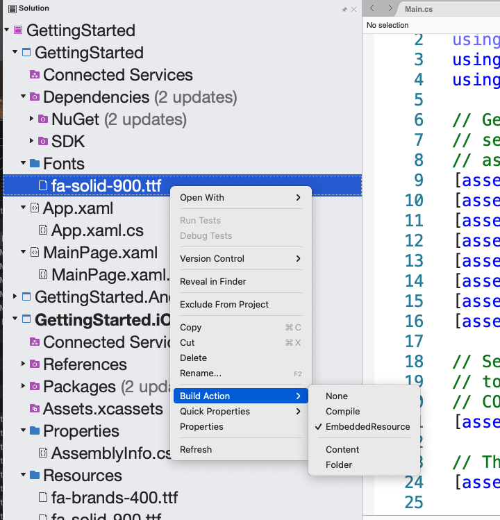 Fontawsome PRO 6 Xamarin 形式