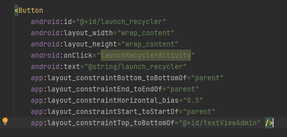 Android Studio:在視圖類上定義的 android:onClick 屬性的父或祖先背景關系中找不到方法 XXXXX(View)