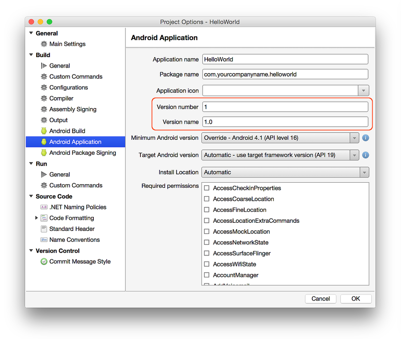 Android 標簽/圖示 - 在 AndroidManifest/Build 選項與 MainActivity 中