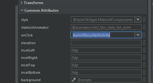 Android Studio:在視圖類上定義的 android:onClick 屬性的父或祖先背景關系中找不到方法 XXXXX(View)