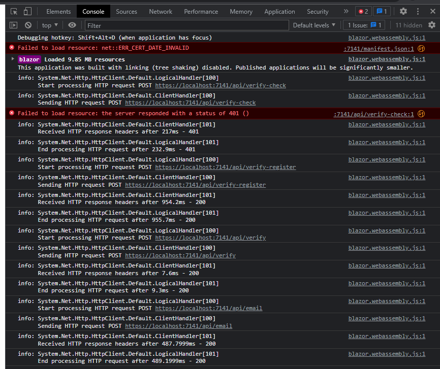 .NET Blazor 和客戶端除錯?