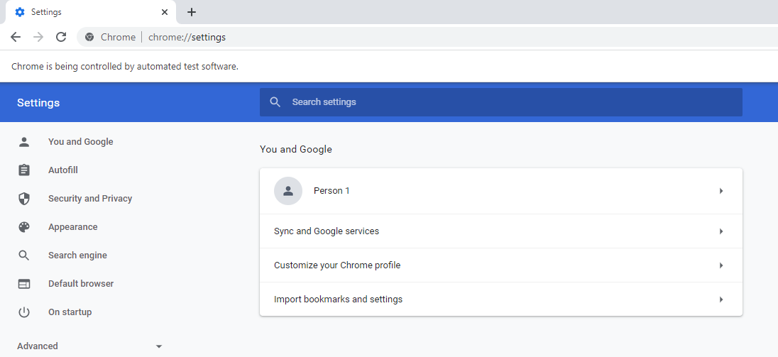 嘗試從沒有 url 格式的瀏覽器訪問內部頁面,例如:chrome://settings
