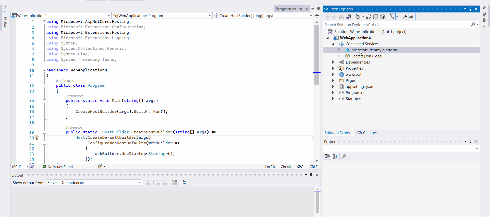 Visual Studio 發布到 Azure 時出現 Microsoft Identity Platform 錯誤