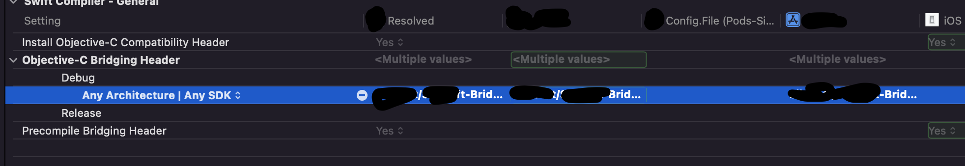 Xcode 13 Swift 專案 - 存檔構建在 Objective C 橋上給我錯誤