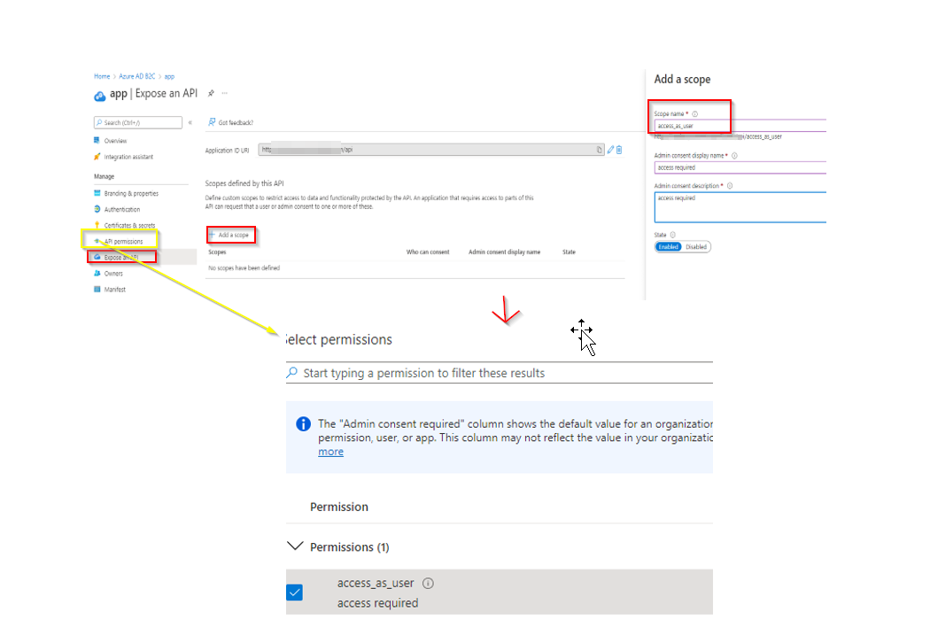 如何在 api(asp.net api)中驗證通過 spa(react 應用程式)從 azure ad b2c 獲得的訪問令牌?