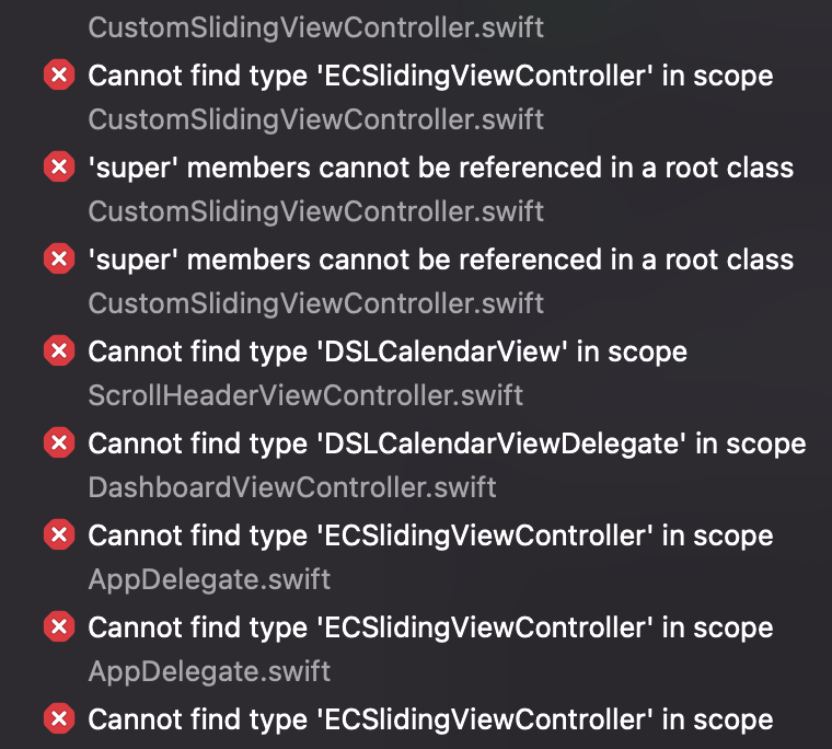 Xcode 13 Swift 專案 - 存檔構建在 Objective C 橋上給我錯誤