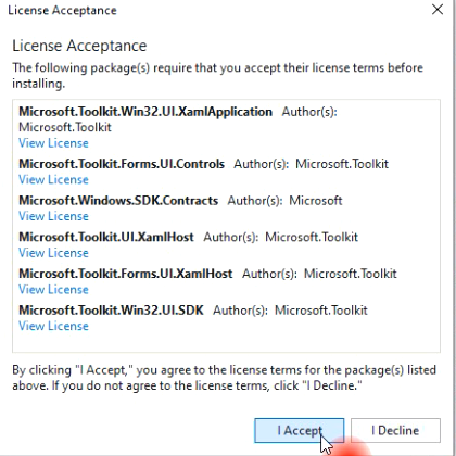 Microsoft.Toolkit.Forms.UI.Controls 找不到 Windows 運行時型別“Microsoft.Toolkit.Win32.UI.XamlHost.IXamlMetadataContainer”